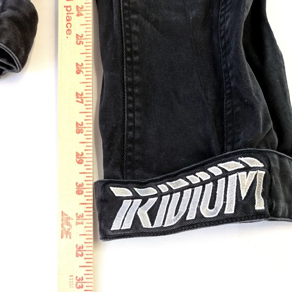 Iridium Mens Black Reflective Cargo Pants Techwear Streetwear Size L (34x31)